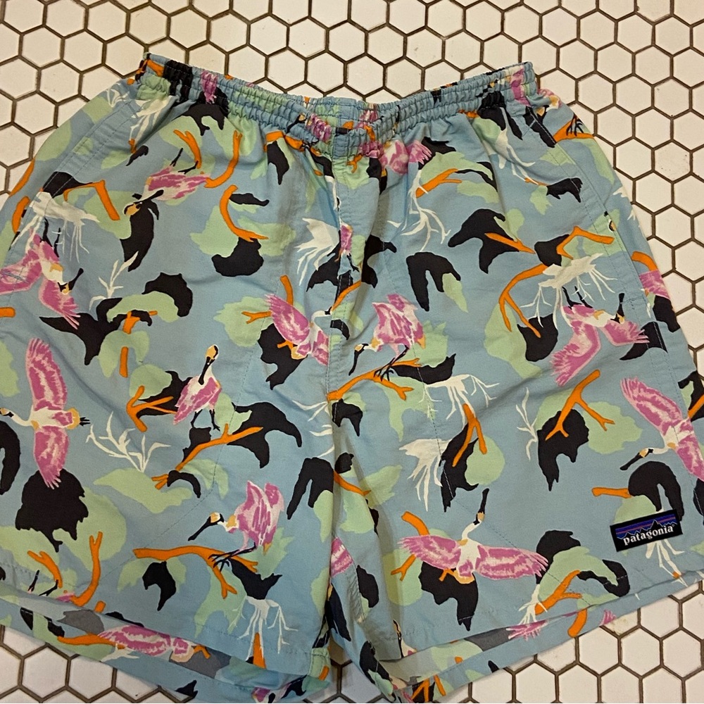 Patagonia Mens’ Baggies Shorts 5" Swim Trunks Blue Size XS Like New Condition
